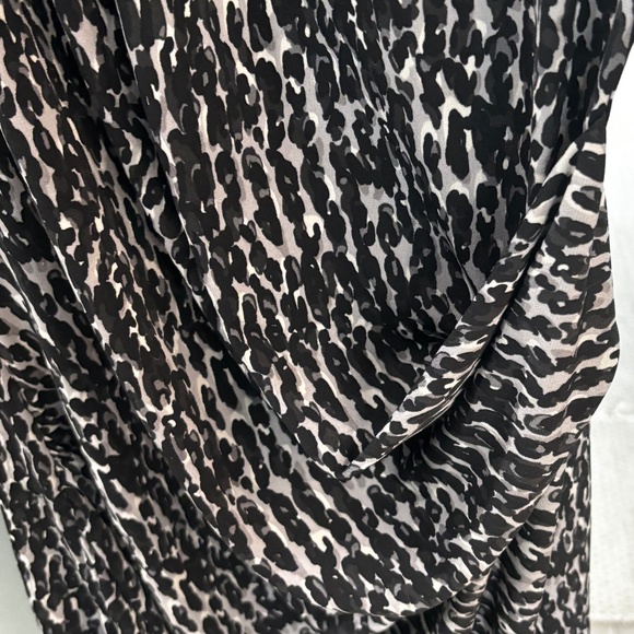 MICHAEL Michael Kors Draped Sheath Dress - Animal Print Size M - Picture 9 of 12
